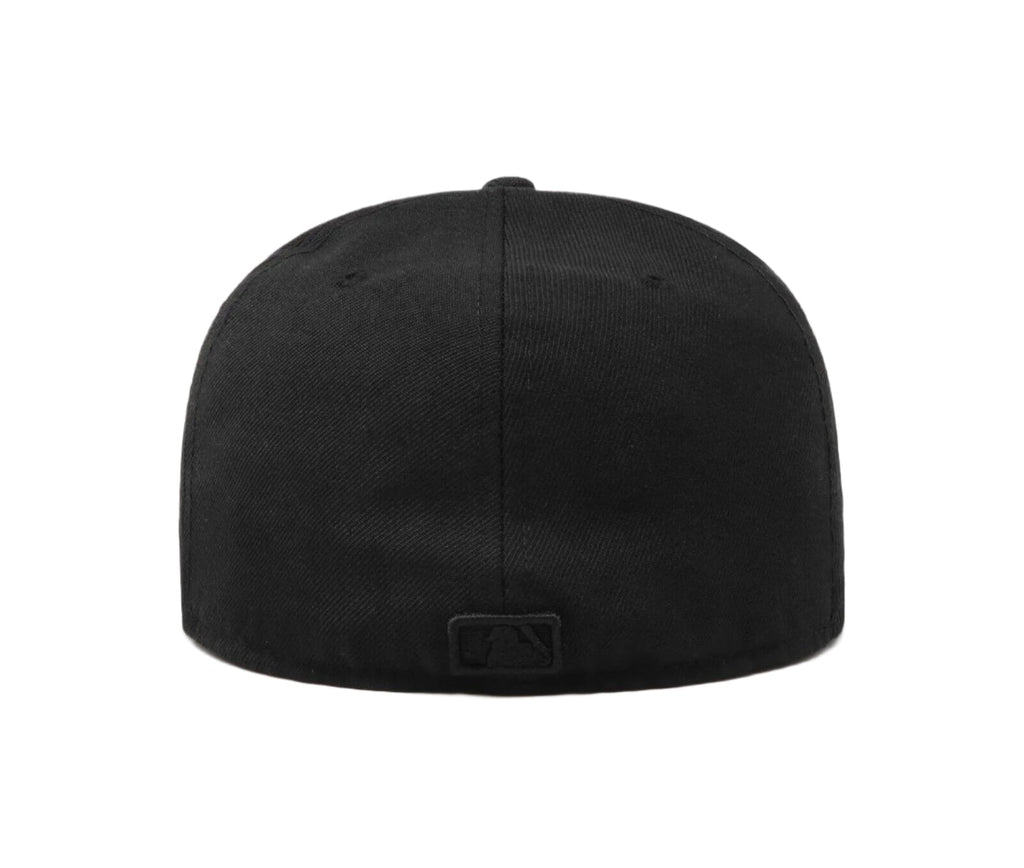 Chicago Cubs New Era Black Tonal Primary Logo 59FIFTY Fitted Hat product image 4, provided for visual reference and product