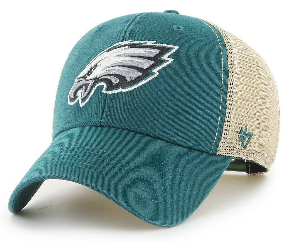Philadelphia Eagles Pacific Green '47 Brand Mens MVP Flagship Wash Hat product image 1, provided for visual reference and