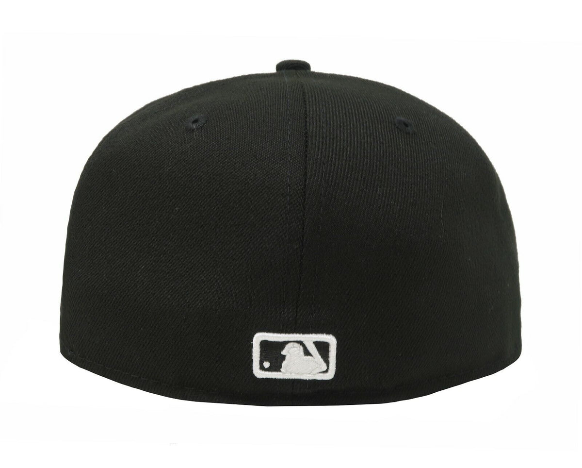 Anaheim Angels Black Basic 59Fifty Fitted Hat product image 3, provided for visual reference and product detail review