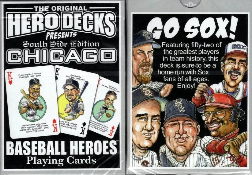 Chicago White Sox MLB Hero Decks Playing Cards Poker Sized 52 Card Deck product image 1, provided for visual reference and