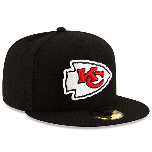 New Era Kansas City Chiefs Black Basic 59FIFTY Fitted Hat product image 3, provided for visual reference and product detail