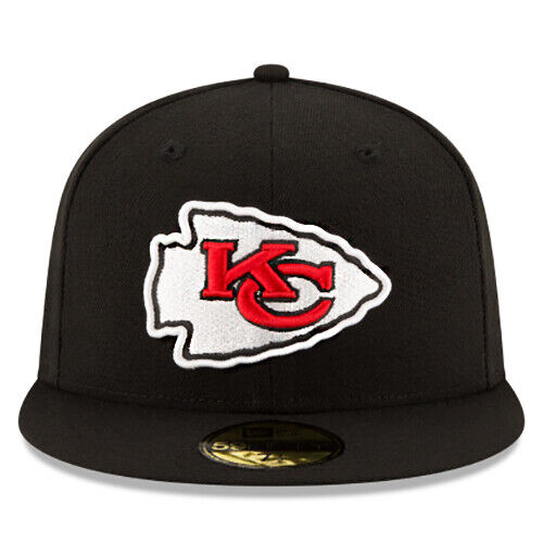 New Era Kansas City Chiefs Black Basic 59FIFTY Fitted Hat product image 2, provided for visual reference and product detail