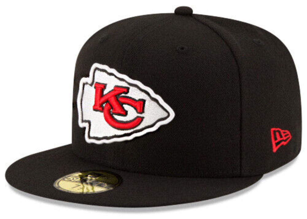 New Era Kansas City Chiefs Black Basic 59FIFTY Fitted Hat product image 1, provided for visual reference and product detail