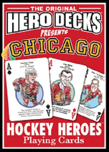 Chicago Blackhawks NHL Hero Decks Playing Cards Poker Sized 52 Card Deck product image 1, provided for visual reference and