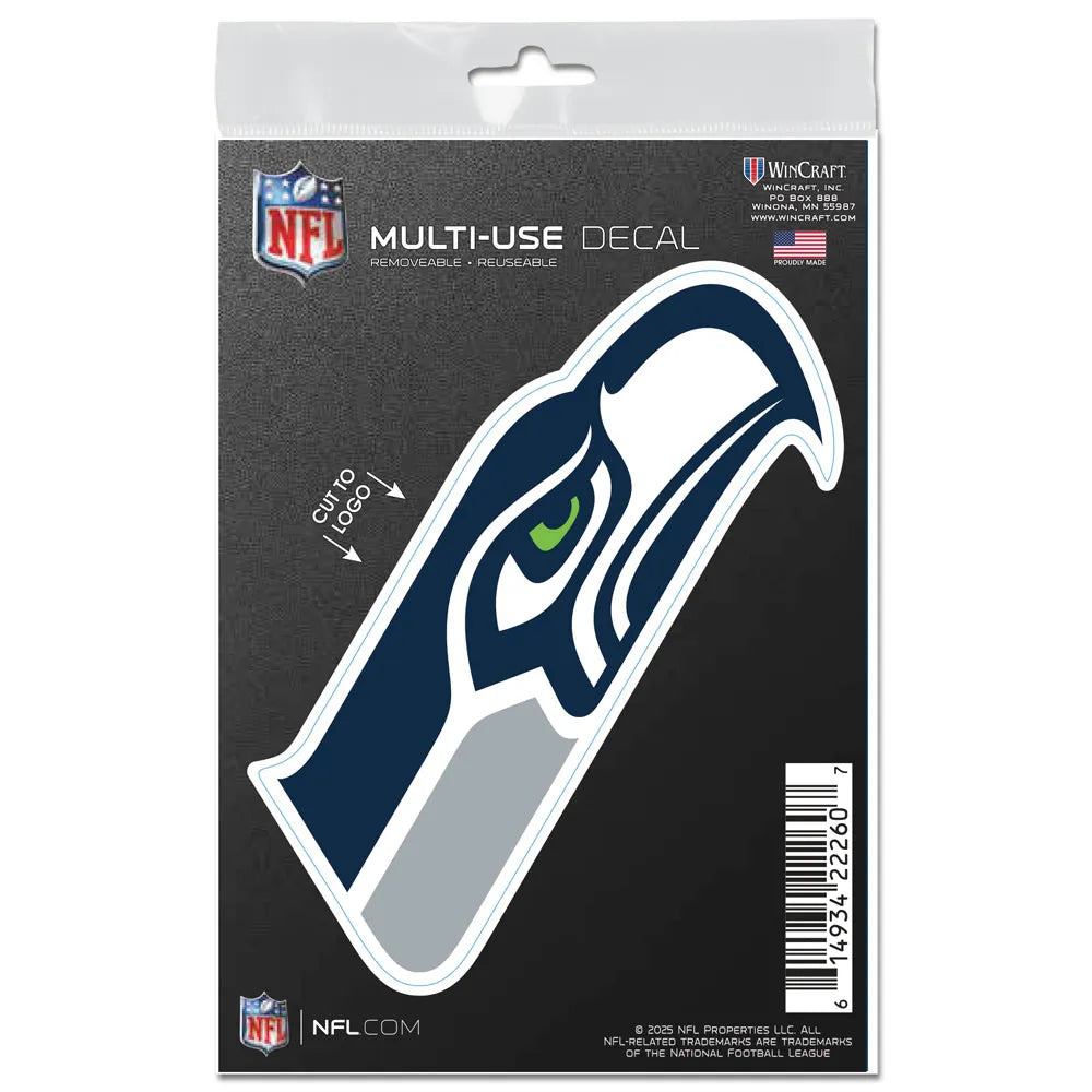Seattle Seahawks 3X5 Multi-Surface Decal By Wincraft product image 1, provided for visual reference and product detail review