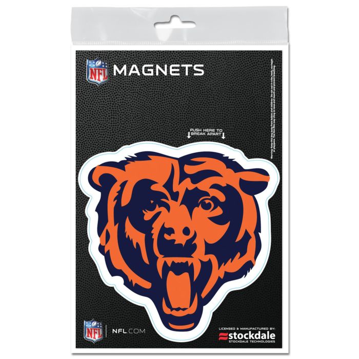 Chicago Bears Die Cut Logo Magnet 3X5 inches product image 1, provided for visual reference and product detail review