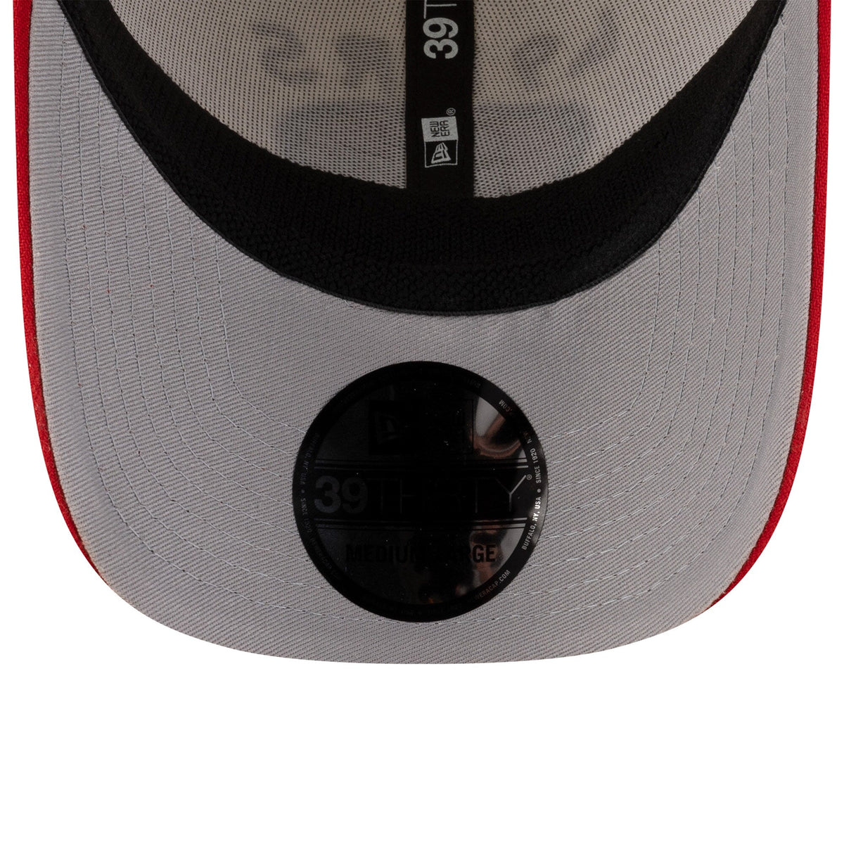 San Francisco 49ers New Era 2025 NFL Draft Cream/Scarlet 39THIRTY Flex Fit Hat for Men product image 5, provided for visual