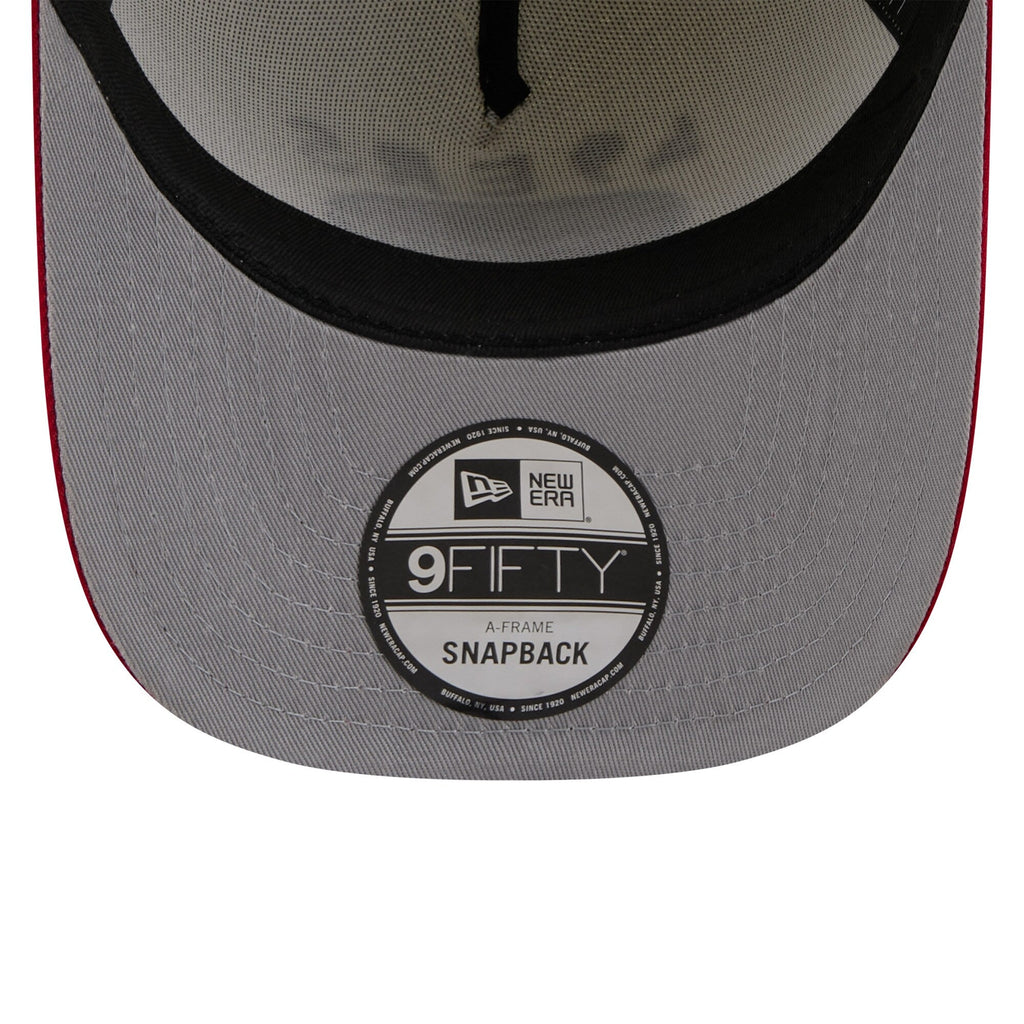 San Francisco 49ers New Era 2025 NFL Draft Cream/Scarlet A-Frame 9FIFTY Snapback Adjustable Hat for Men product image 5,