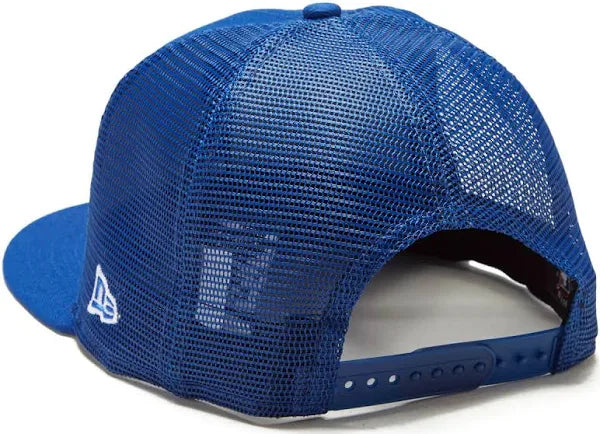 Chicago Cubs Primary Logo New Era Blue 9FIFTY Mesh Trucker Snapback Hat product image 4, provided for visual reference and