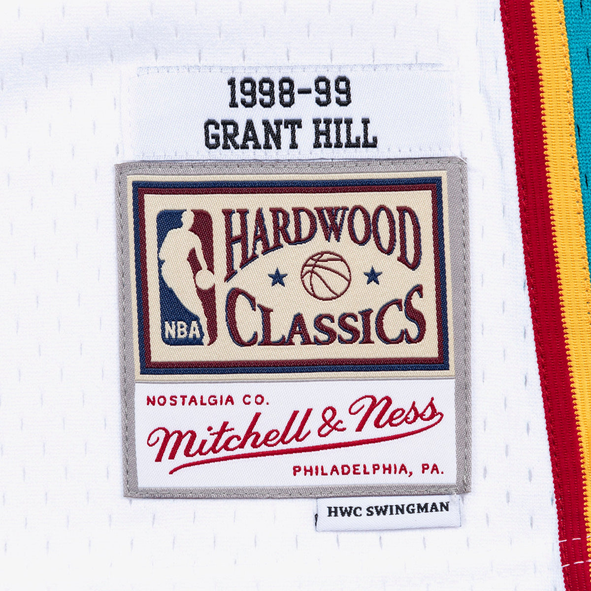 Detroit Pistons Mitchell & Ness Grant Hill #33 White product image 5