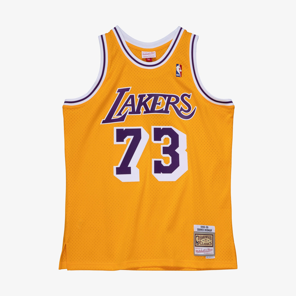 Los Angeles Lakers Mitchell & Ness Dennis Rodman 73 Gold product image 1