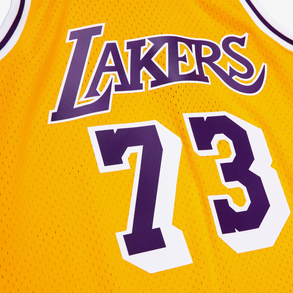 Los Angeles Lakers Mitchell & Ness Dennis Rodman 73 Gold product image 5