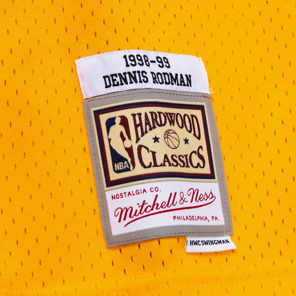 Los Angeles Lakers Mitchell & Ness Dennis Rodman 73 Gold product image 6