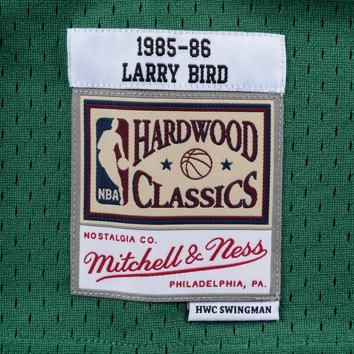 Boston Celtics Mitchell & Ness Larry Bird #33 1985-86 Road product image 5