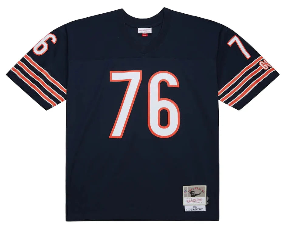 Steve McMichael Chicago Bears Navy Mitchell & Ness 1985 Legacy Replica Jersey for Men product image 2, provided for visual