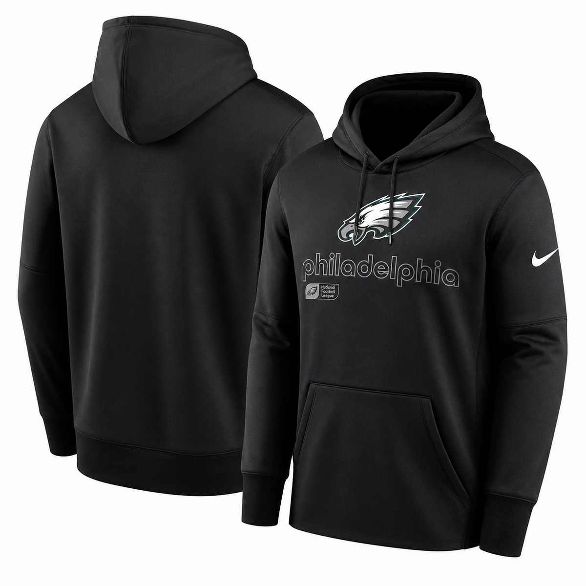 Nike Philadelphia Eagles Therma Fleece Pullover Hoodie for Men product image 1, provided for visual reference and product