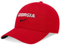 Georgia Bulldogs NIKE Team Issue Red Club Adjustable Hat product image 1, provided for visual reference and product detail