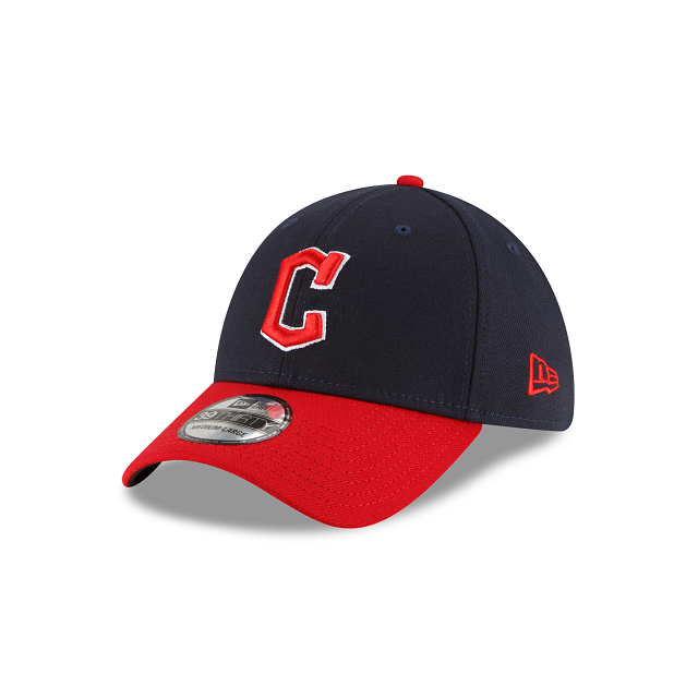 Cleveland Guardians Men’s New Era Navy MLB Team Classic Home 39Thirty Flex Fit Hat product image 8, provided for visual