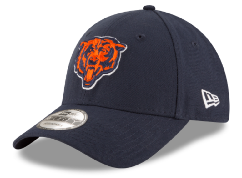 Chicago Bears Navy The League Primary Logo 9FORTY Adjustable Game Cap product image 1, provided for visual reference and