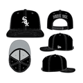Chicago White Sox New Era Black Chain Stitch 9FIFTY Snapback Adjustable Hat product image 1, provided for visual reference