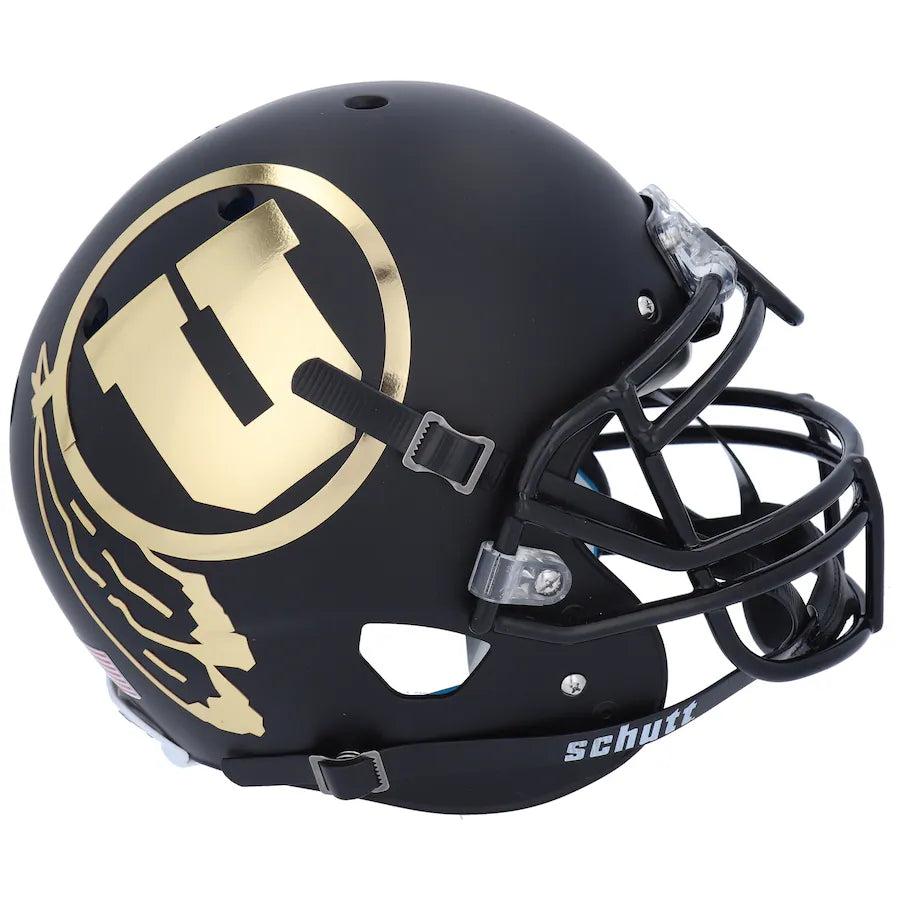 Utah Utes Tradition Special Edition Schutt Authentic Helmet product image 1, provided for visual reference and product