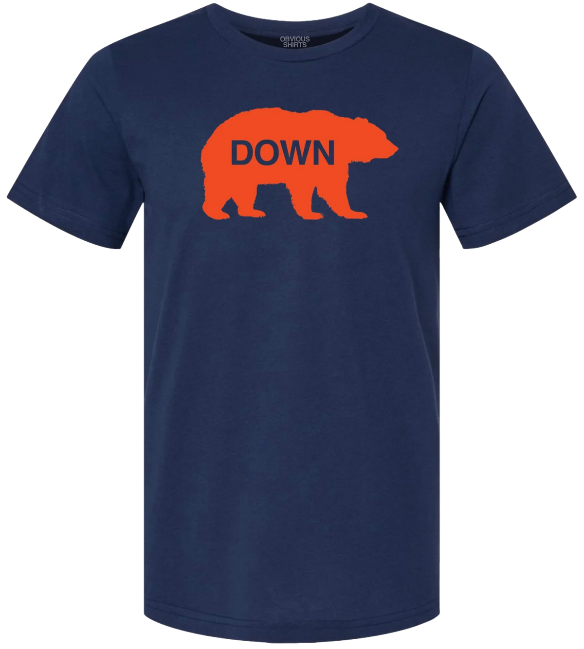 Chicago Bears "Bear Down" Obvious Shirts Navy T-Shirt for Men product image 1, provided for visual reference and product