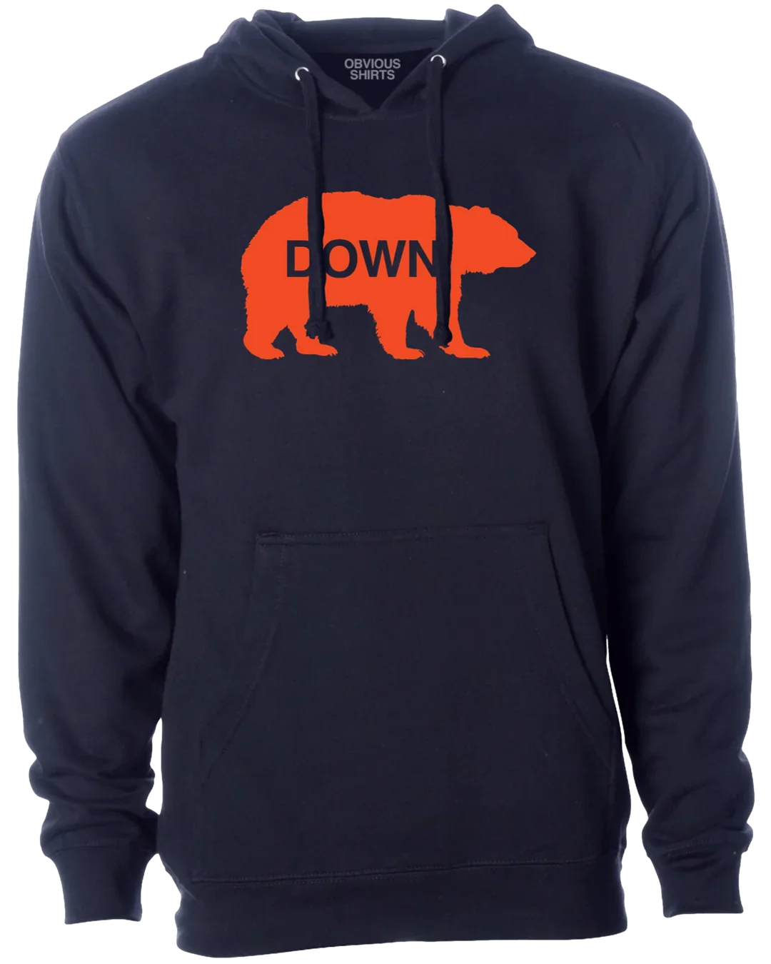 Chicago Bears "Bear Down" Obvious Shirts Navy Hoodie for Men product image 1, provided for visual reference and product