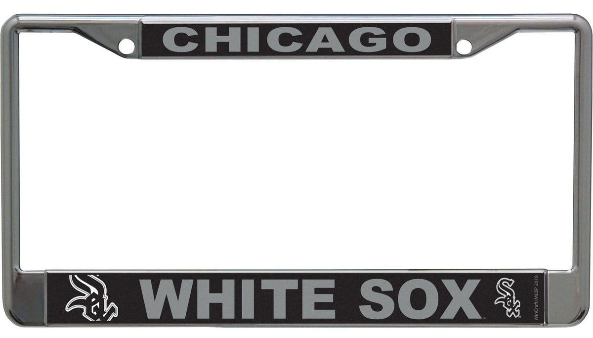 MLB Chicago White Sox Chrome Mega License Plate Frame product image 1, provided for visual reference and product detail
