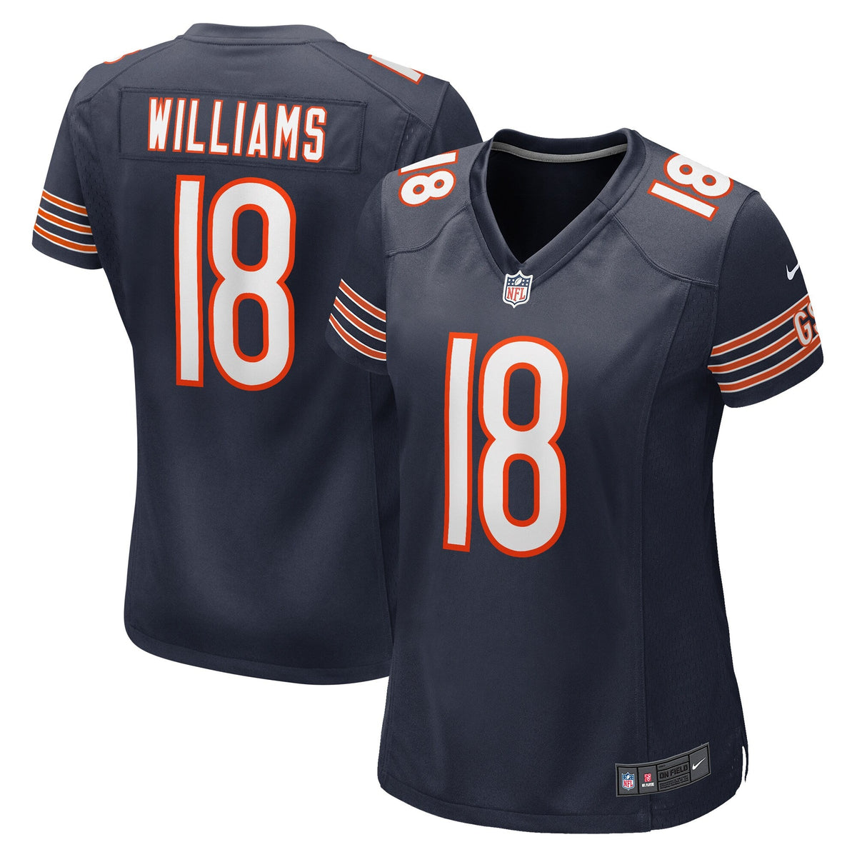 Chicago Bears Caleb Williams Nike Navy Team Color Game Jersey for Women product image 1, provided for visual reference and