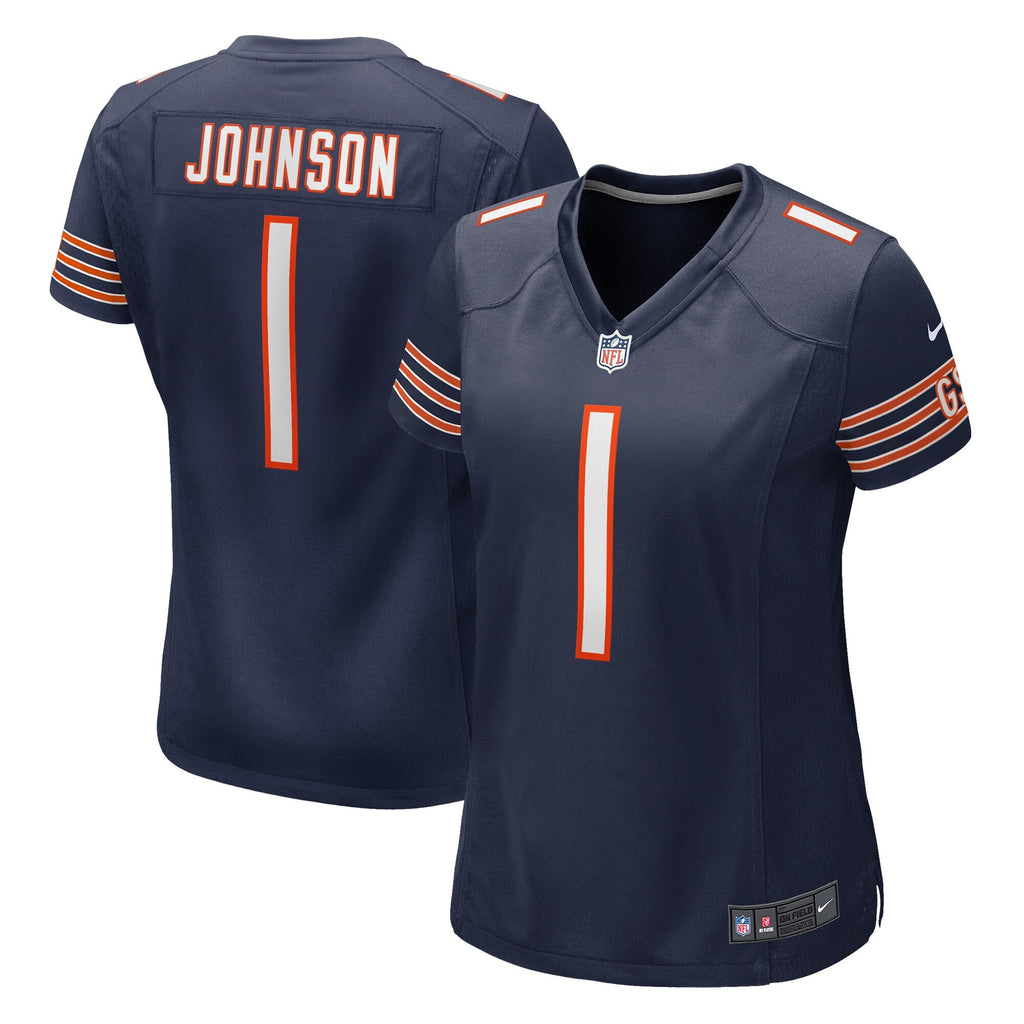 Chicago Bears Jaylon Johnson Nike Navy Game Jersey for Women product image 1, provided for visual reference and product