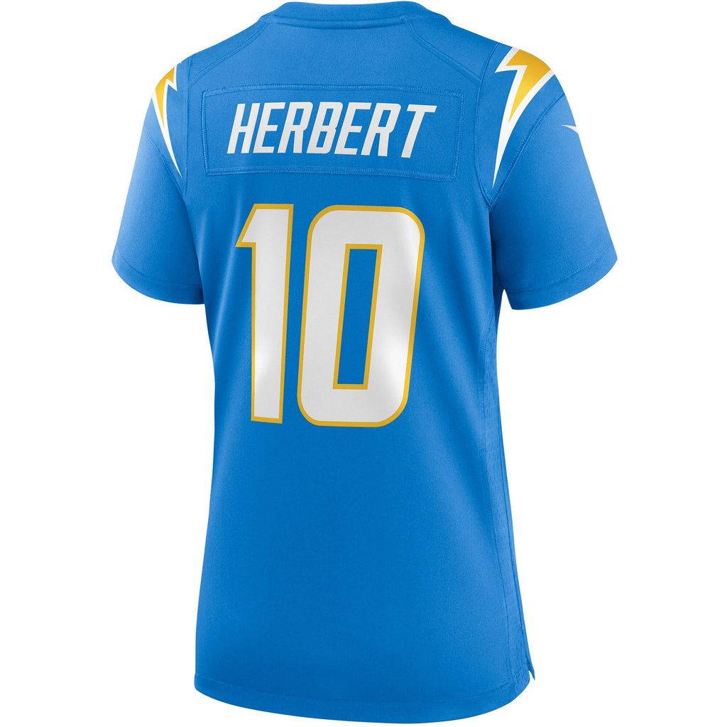 Los Angeles Chargers Justin Herbert Nike Powder Blue Game Jersey for Women product image 3, provided for visual reference
