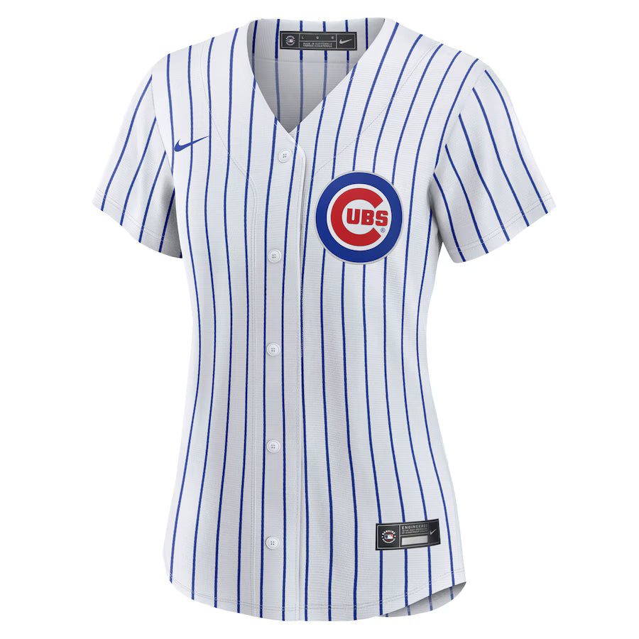 Chicago Cubs Pete Crow-Armstrong Nike White Home Replica Player Jersey for Women product image 2, provided for visual