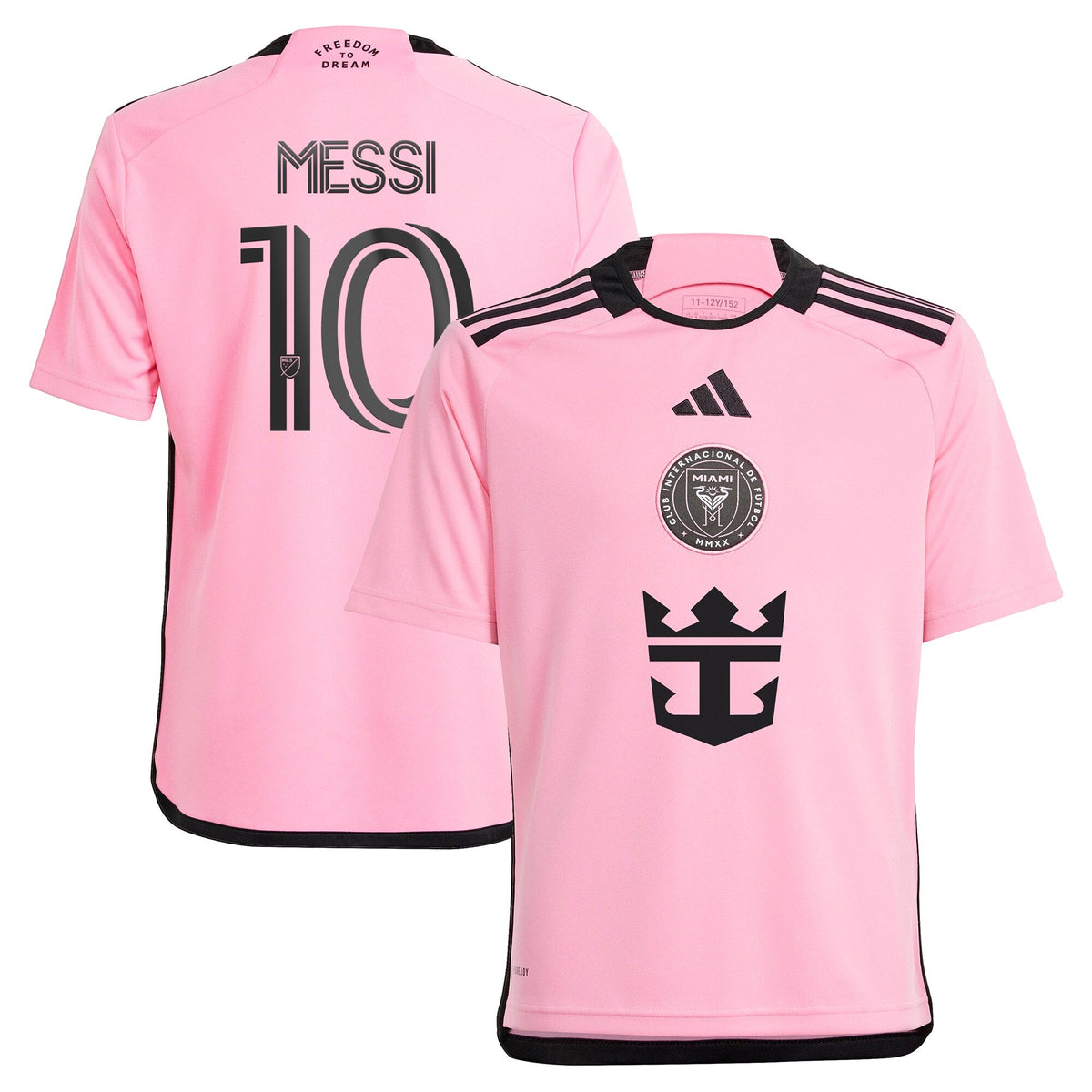 Youth Inter Miami CF Lionel Messi adidas Pink 2024 2getherness Replica Player Jersey product image 1, provided for visual