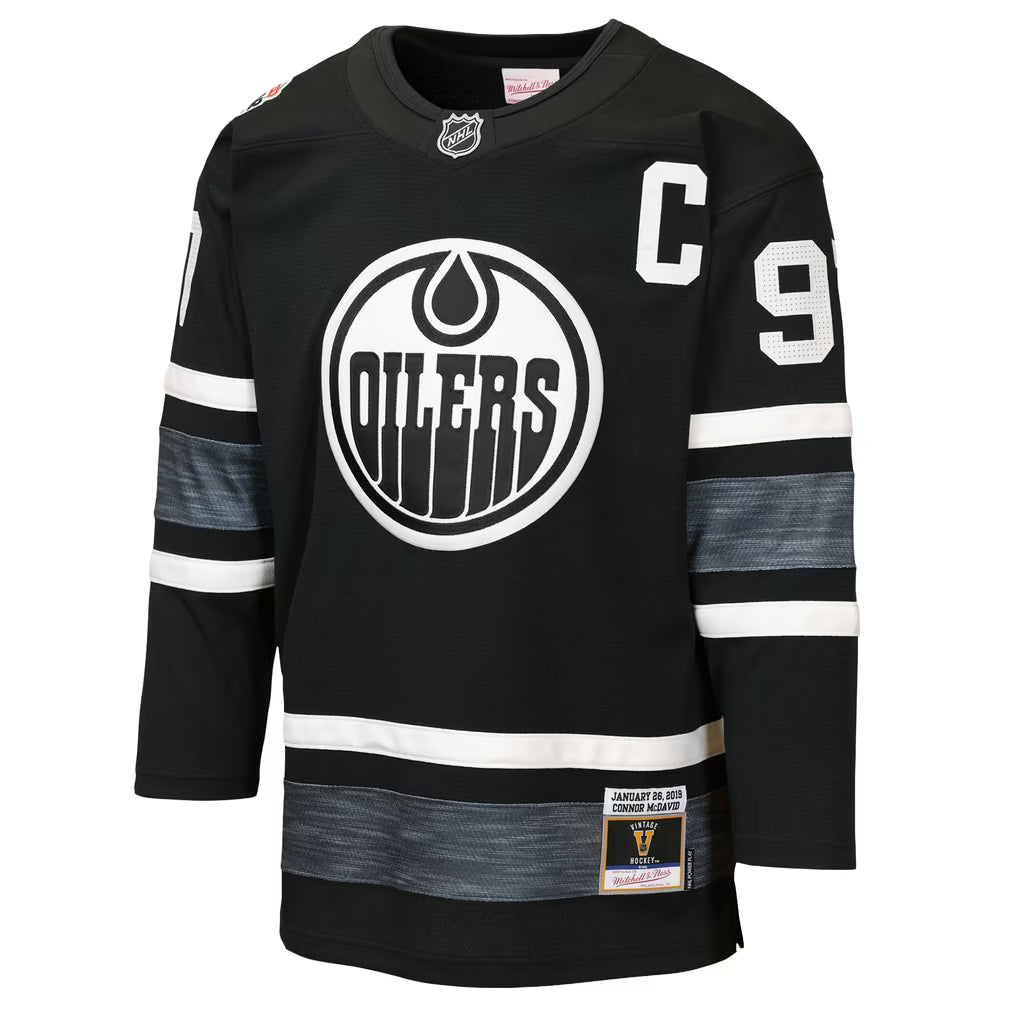 Connor McDavid Edmonton Oilers 2019 All Star Black Mitchell & Ness Power Play Jersey for Men product image 2, provided for