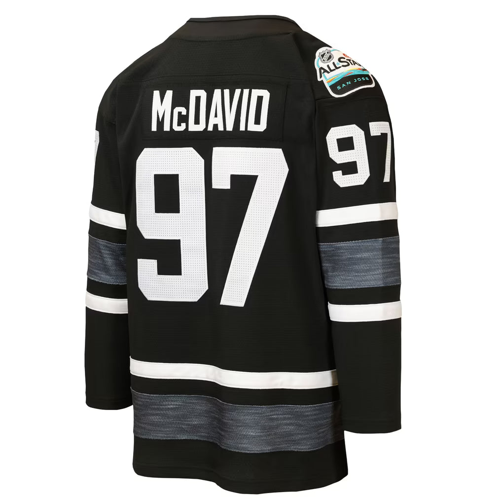 Connor McDavid Edmonton Oilers 2019 All Star Black Mitchell & Ness Power Play Jersey for Men product image 3, provided for
