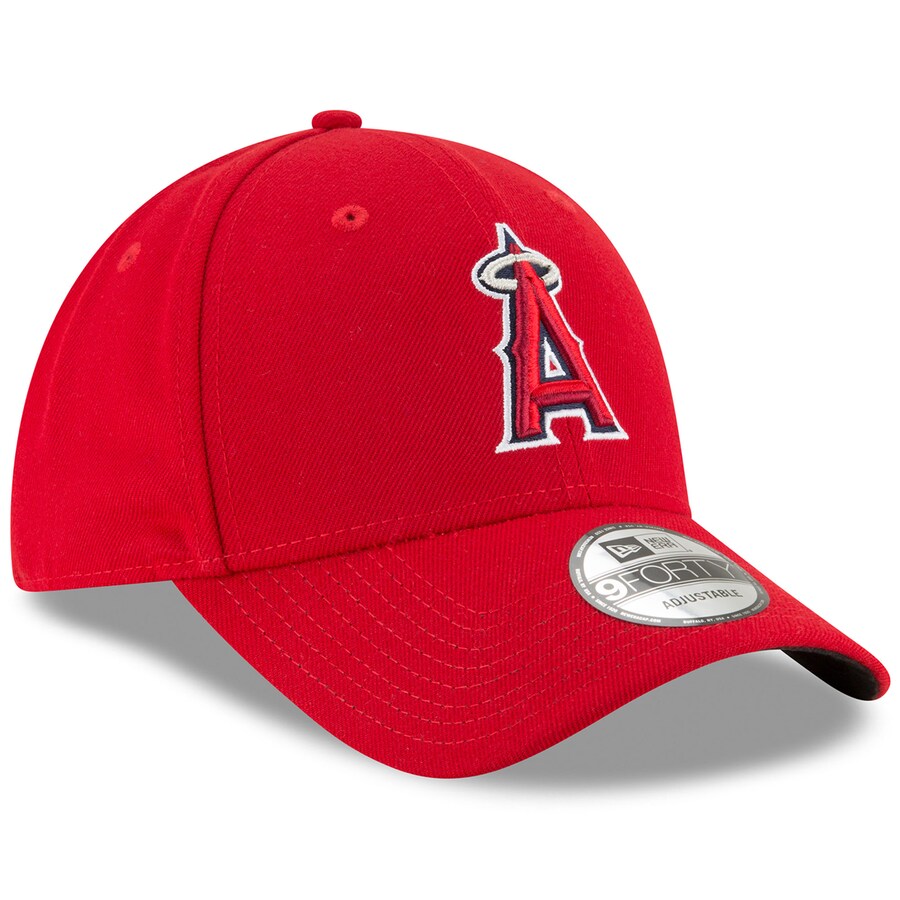 Youth Anaheim Angels New Era MLB The League Red 9FORTY Adjustable Cap product image 3, provided for visual reference and