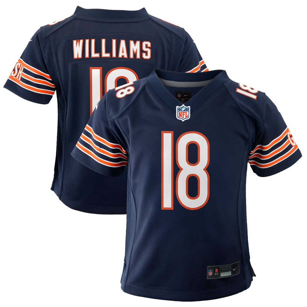 Toddler Caleb Williams Chicago Bears Navy Nike Game Jersey product image 1, provided for visual reference and product detail