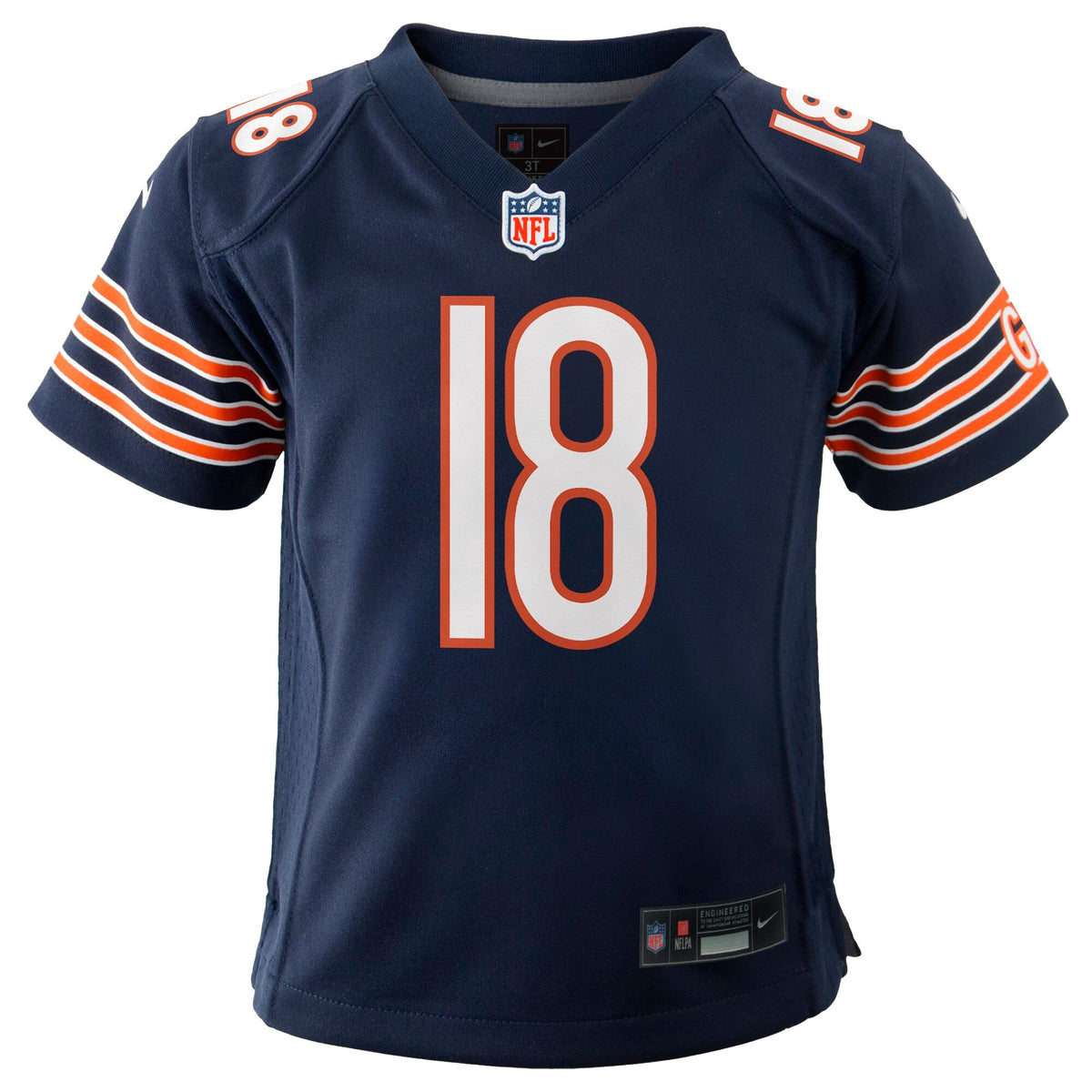 Toddler Caleb Williams Chicago Bears Navy Nike Game Jersey product image 2, provided for visual reference and product detail