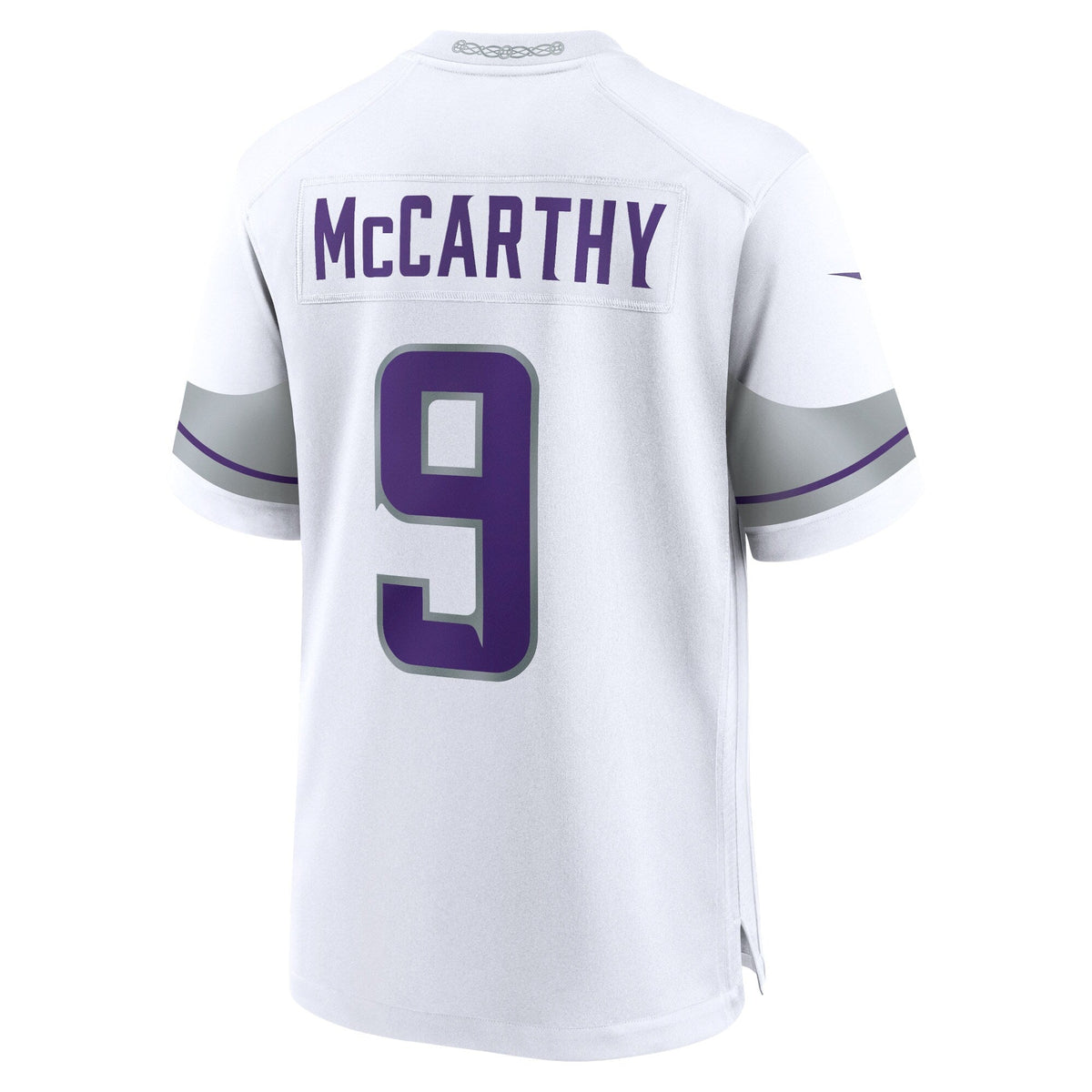 Youth Minnesota Vikings JJ McCarthy Nike White Alternate Game Player Jersey product image 3, provided for visual reference