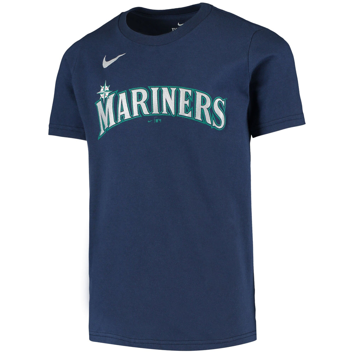 Youth Seattle Mariners Ken Griffey Jr. Nike Navy Blue Name & Number T-Shirt product image 2, provided for visual reference