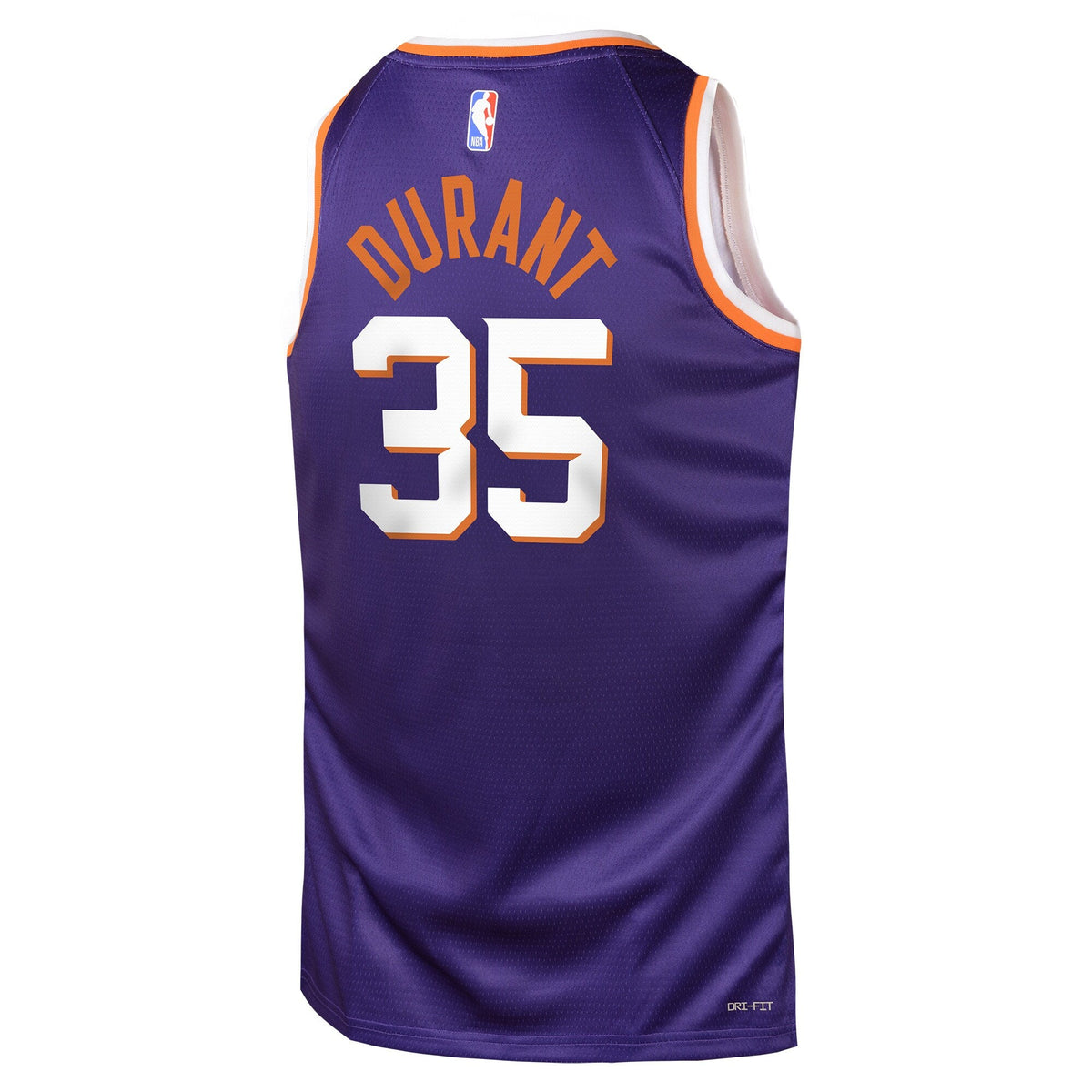 Youth Kevin Durant Phoenix Suns Nike Purple Icon Edition Swingman Jersey product image 3, provided for visual reference and