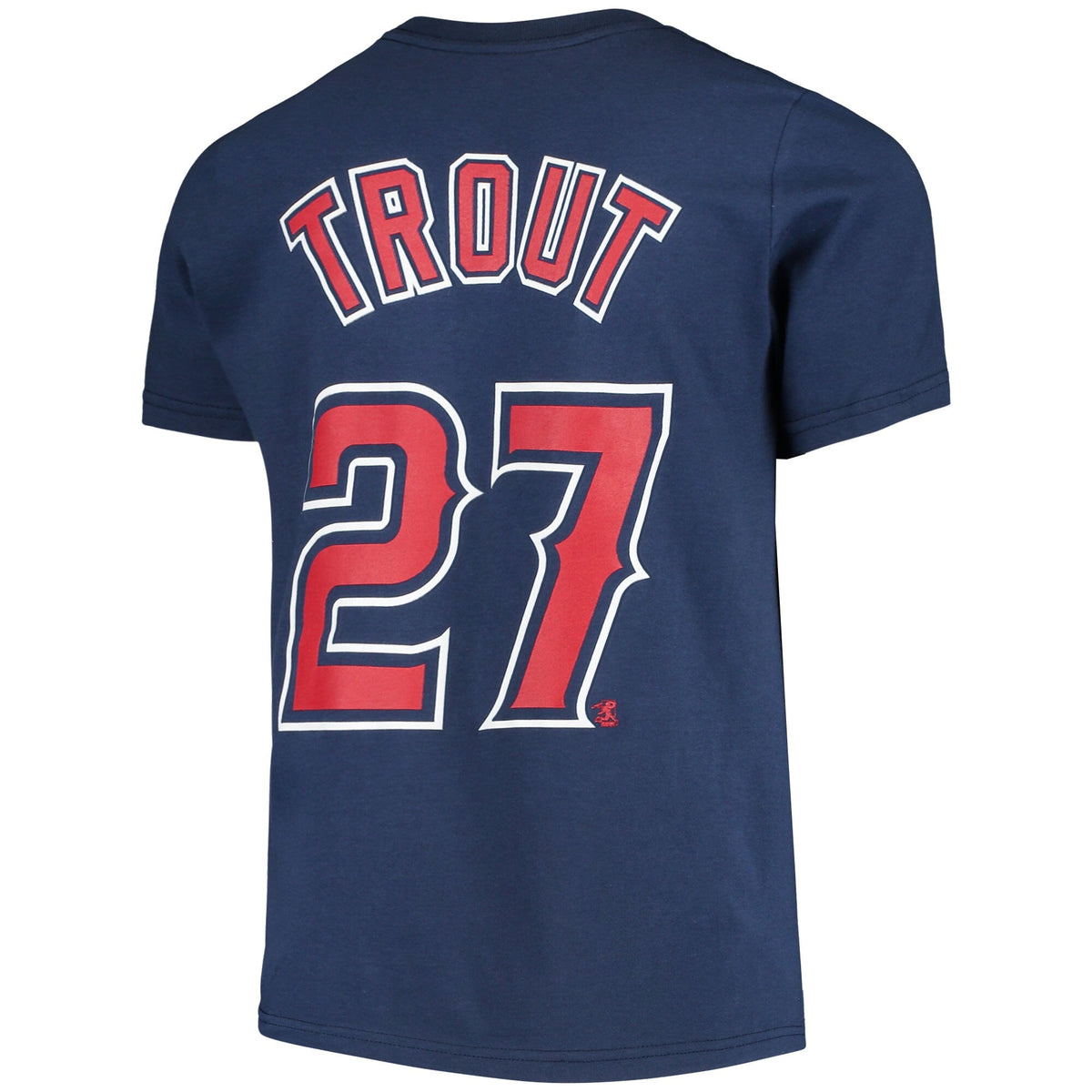 Youth Mike Trout Los Angeles Angels Nike Navy Name & Number T-Shirt product image 3, provided for visual reference and