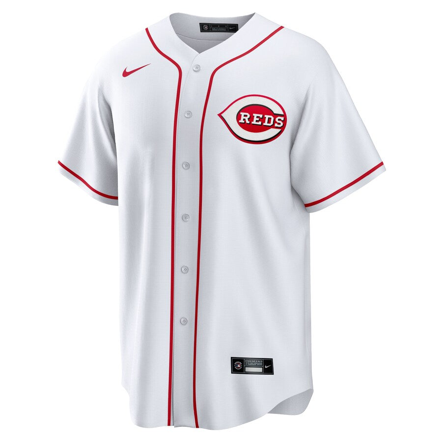 Youth Cincinnati Reds Nike Red Blank Home White Replica Jersey product image 2, provided for visual reference and product